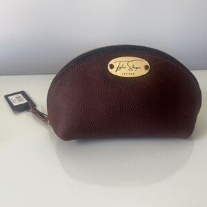 Tyler Shupe Leather Cosmetic Dome Pouch